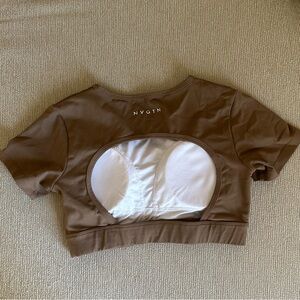 NVGTN Mocha Open Back Tee